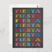 Chalkboard Mexican Fiesta Briefkaart (Voorkant / Achterkant)