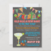Chalkboard Mexican Fiesta Couples Baby shower Kaart (Voorkant)