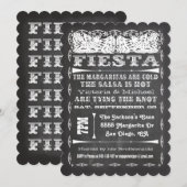 Chalkboard Mexican Fiesta Rehearsal Dinner Kaart (Voorkant / Achterkant)