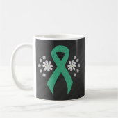 Chalkboard Mint Awareness Green Ribbon Koffiemok (Links)