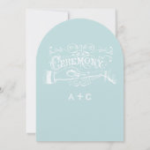 Chalkboard Modern  Typografie Invite Kaart (Achterkant)