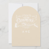 Chalkboard Modern  Typografie Invite Kaart (Achterkant)