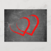 Chalkboard Modern Valentijn`s Day Hearts Elegant Feestdagenkaart (Voorkant)