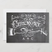 Chalkboard Modern Victoriaans Typografie Kaart (Achterkant)