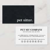 Chalkboard moderne animal de compagnie. Carte de f (Devant / Derrière)