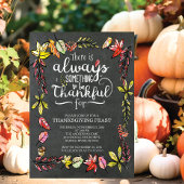 Chalkboard moderne Thanksgiving Invitation