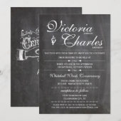 Chalkboard Moderne  typografie-uitvindingen Kaart (Voorkant / Achterkant)