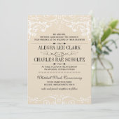 Chalkboard Moderne Typographie Vintage Invitation (Debout devant)