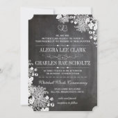 Chalkboard Moderne Typographie Vintage Invitation (Devant)