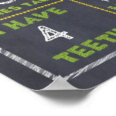 Chalkboard Monkey Milestone 1st Birthday Poster (Hoek)