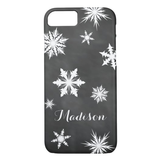 Chalkboard Monogram iPhone 7 Hoesje (Achterkant)