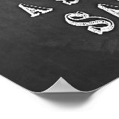 Chalkboard motivation citation de marin poster (Coin)