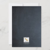 Chalkboard Multi Lights Groene Vakantie Uitnodigin Kaart (Achterkant)
