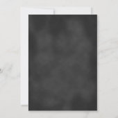 Chalkboard Mustache Birthday Party Invitation Kaart (Achterkant)