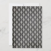 Chalkboard Mustache en Lips  Chic Wedding Kaart (Achterkant)