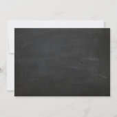 Chalkboard Mustache en Lips sparen de Datum Save The Date (Achterkant)