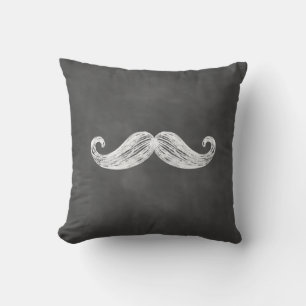 Chalkboard Mustache Outdoor Pillow Buitenkussen