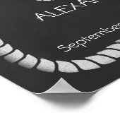 Chalkboard Nautical Wedding Poster (Hoek)