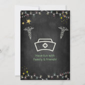 Chalkboard Nurse Afstuderen Kaart (Achterkant)