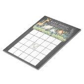 Chalkboard Oerwoud Animals Baby shower Bingo Game Notitieblok (Schuin)