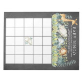 Chalkboard Oerwoud Animals Baby shower Bingo Game Notitieblok (Voorkant)
