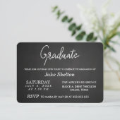 Chalkboard Open House Afstuderen | Handgeschreven Kaart (Staand voorkant)