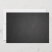 Chalkboard Open House Afstuderen Script Kaart (Achterkant)