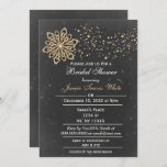 chalkboard or Winter Bridal douche invitation<br><div class="desc">Magical Elegant Winter Chalkboard or Confetti et Snowflakes Bridal Shower Invitation Modèle Festive Winter Bridal douche invitation pour les mariages d'hiver</div>