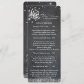 Chalkboard Paardebloemen Spa Zakelijk Menu (Voorkant / Achterkant)