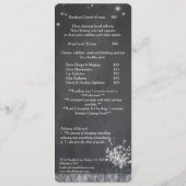 Chalkboard Paardebloemen Spa Zakelijk Menu (Achterkant)