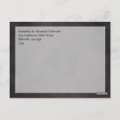 Chalkboard Palm Tree Beach bruiloft dank u Briefkaart (Achterkant)