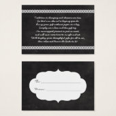 Chalkboard Pas d'emballage affichage douche nuptia (Devant & derrière)