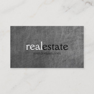 Chalkboard Pattern Real Estate Agent Visitekaartje