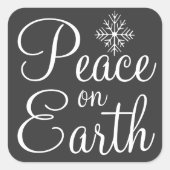 Chalkboard Peace on Earth Stickers (Devant)