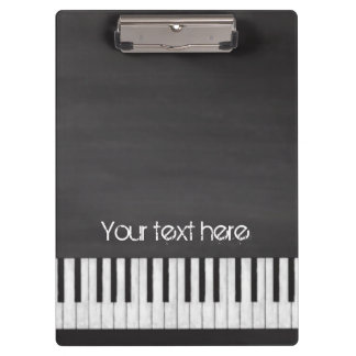 Chalkboard piano-toetsenbord klembord