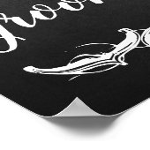 Chalkboard Pick a Seat Beide Side bruiloft Poster (Hoek)