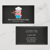 Chalkboard Pig Barbecue Pork Visitekaartje (Voorkant / Achterkant)