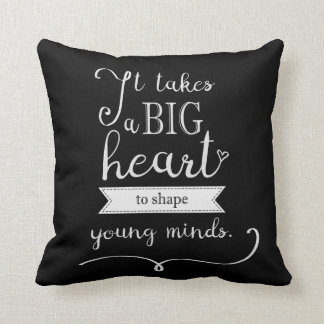 "Chalkboard" Pillow met een offerte voor leraren Kussen
