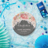 Chalkboard Pink Floral Baby shower Bord (Feest)