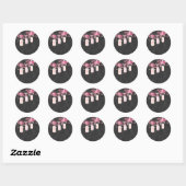 Chalkboard Pink Mason Jar Sticker (Vel)