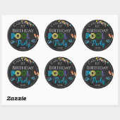 Chalkboard Pool Party 1er Anniversaire Sticker (Feuille)