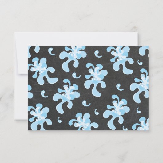 Chalkboard Pool Party Merci note (Dos)