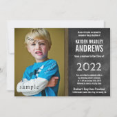 Chalkboard Preschool Afstuderen met foto Kaart (Voorkant)