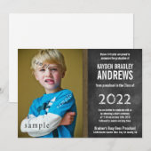 Chalkboard Preschool Afstuderen met foto Kaart (Voorkant / Achterkant)