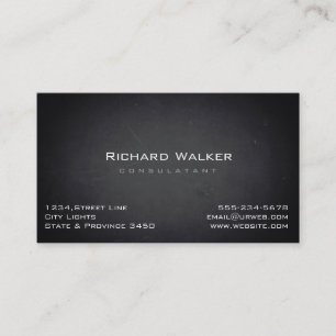 Chalkboard Professionele elegante Zwarte Raad Eenv Visitekaartje