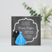 Chalkboard Prom Kaart (Staand voorkant)
