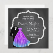 Chalkboard Prom Kaart (Voorkant / Achterkant)