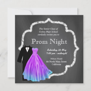 Chalkboard Prom Kaart
