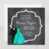 Chalkboard Prom Kaart (Voorkant / Achterkant)