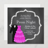 Chalkboard Prom Kaart (Voorkant / Achterkant)